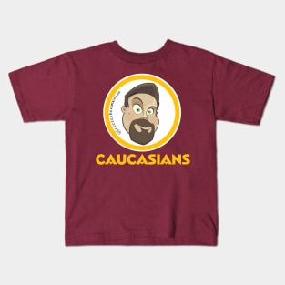 Caucasians - Washington Football Parody Kids T-Shirt